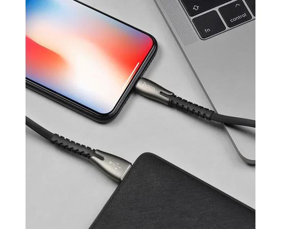 Дата кабель Hoco U58 Core Lightning Cable (1.2m) Черный