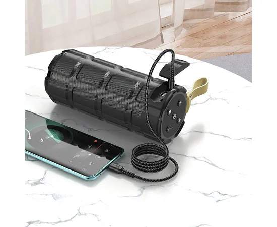 Аудио кабель Aux Hoco UPA17 (AUX 3.5 to Type-C) (1m) Черный