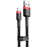 Дата кабель Baseus Cafule Lightning Cable 2.4A (1m) Красный / Черный
