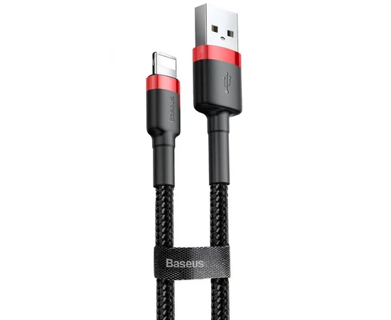 Дата кабель Baseus Cafule Lightning Cable 2.4A (1m) Красный / Черный