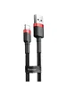 Дата кабель Baseus Cafule Lightning Cable 2.4A (1m) Красный / Черный