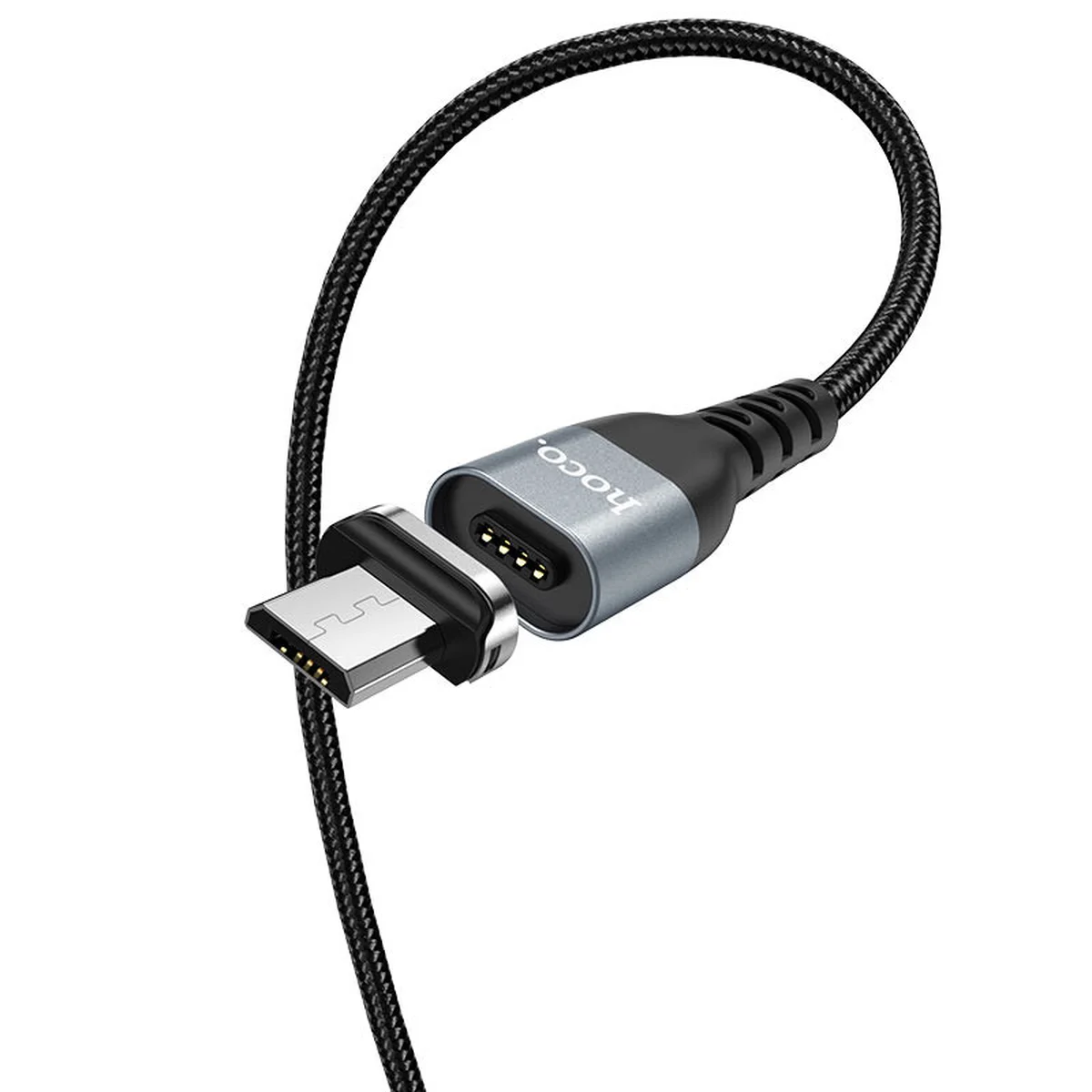 Дата кабель Hoco U96 "Traveller magnetic" MicroUSB (1.2m) Чорний