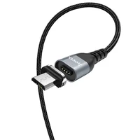 Дата кабель Hoco U96 "Traveller magnetic" MicroUSB (1.2m) Чорний