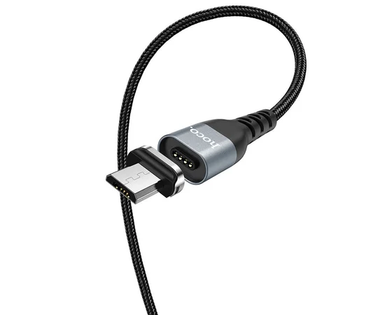 Дата кабель Hoco U96 "Traveller magnetic" MicroUSB (1.2m) Черный