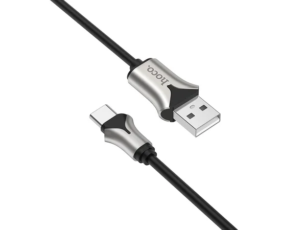 Дата кабель Hoco U67 "Soft Silicone" Type-C (1.2m) Черный