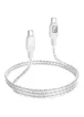 Дата кабель Hoco U124 Stone silicone power-off 60W Type-C to Type-C Gray