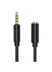 Аудио кабель Borofone BL12 3.5 audio extension cable Male to Female (1m) Черный
