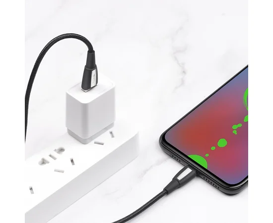 Дата кабель Hoco X39 "Titan" MicroUSB (1m) Черный