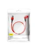 Дата кабель Baseus Halo Data Lightning 2.4A (0.25m) Red