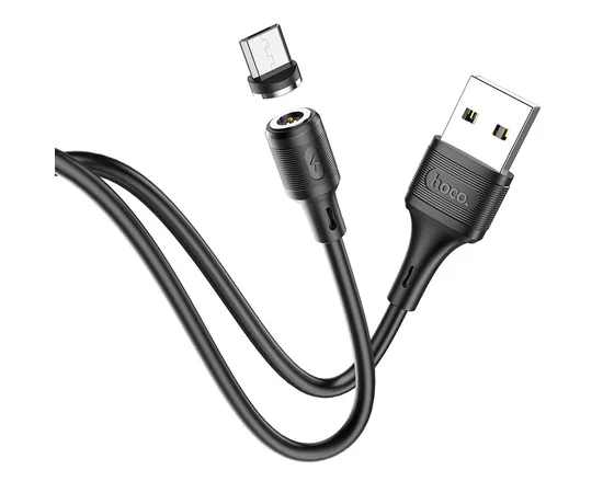 Дата кабель Hoco X52 "Sereno magnetic" USB to MicroUSB (1m) Черный