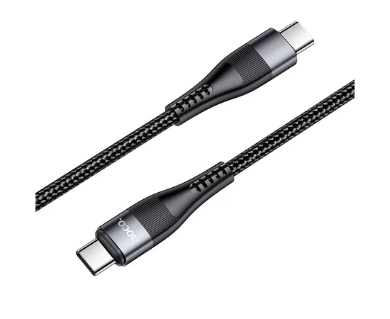 Дата кабель Hoco U99 "Vortex" Type-C to Type-C 100W (2m) Черный