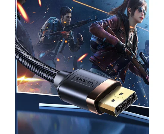 Дата кабель Usams US-SJ531 U74 4K HD DP To DP Cable (2m) Черный