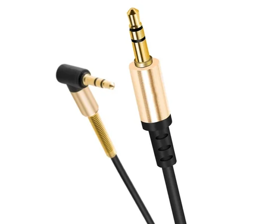 Аудио кабель Aux Hoco UPA02 With Mic (2m) Черный