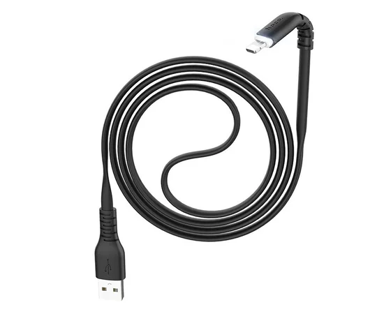 Дата кабель Hoco X44 "Soft Silicone" USB to Lightning (1m) Черный