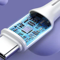 Дата кабель USAMS US-SJ459 U43 Type-C to Type-C 100W PD (1.2m) Білий