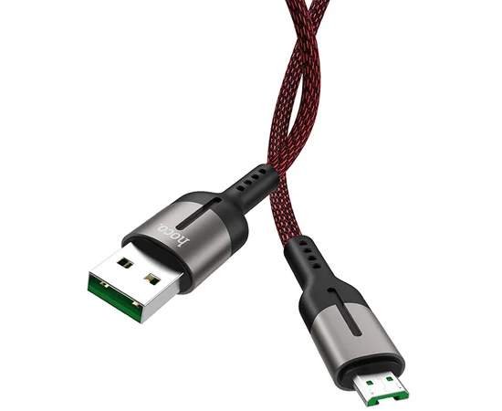 Дата кабель Hoco U68 "Gusto" MicroUSB 4A (1.2m) Черный