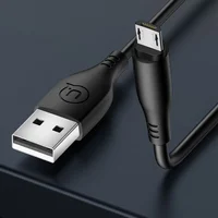 Дата кабель USAMS US-SJ268 U18 Round MicroUSB Cable (1m) Чорний