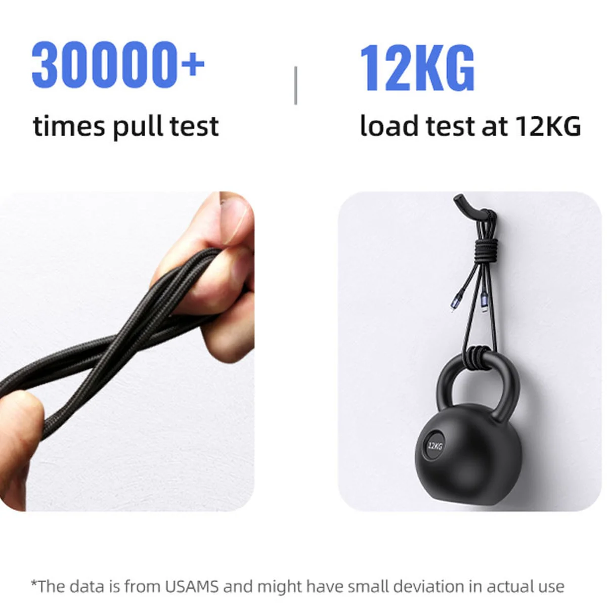 Дата кабель USAMS US-SJ521 U71 Type-C to Lightning PD 20W (1.2m) Black