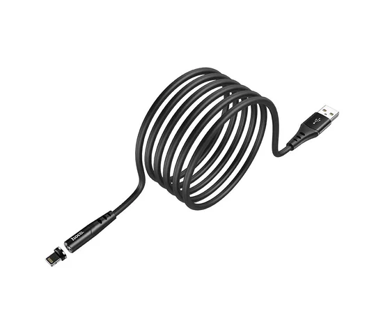 Дата кабель Hoco X60 Silicone Magnic USB to Lightning (1m) Черный