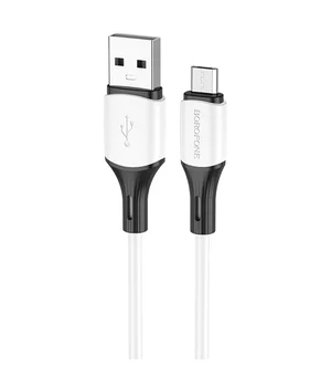 Дата кабель Borofone BX79 USB to MicroUSB (1m) Білий