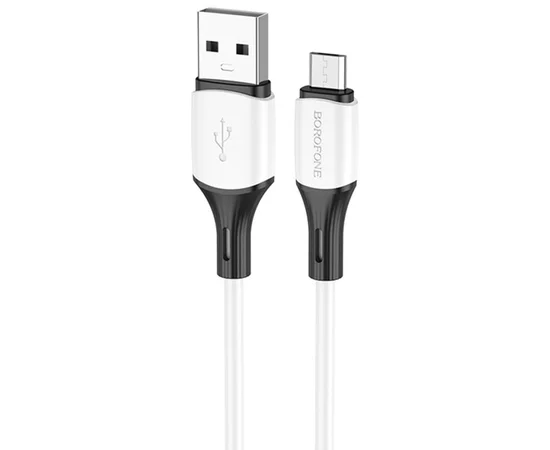 Дата кабель Borofone BX79 USB to MicroUSB (1m) Белый