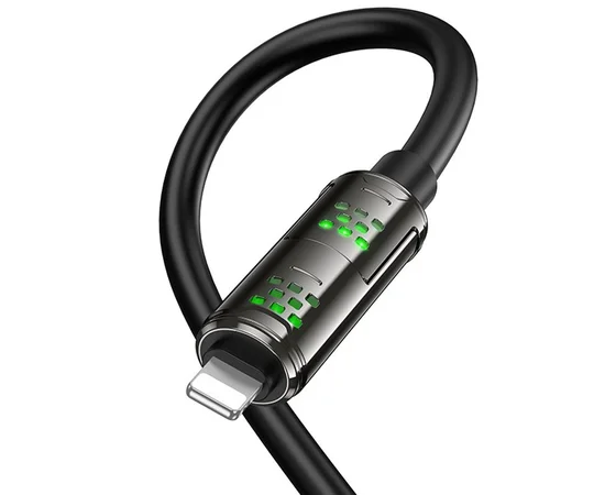 Дата кабель Hoco U143 Joy 4in1 USB to Lightning/Type-C to Type-C 240W (1.2m) Black