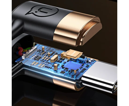 Дата кабель Usams US-SJ483 U62 USB + Type-C to Type-C + Lightning PD (1.2m) Черный