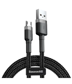Дата кабель Baseus Cafule MicroUSB Cable 2.4A (1m) Серый / Черный Дата кабель Baseus Cafule MicroUSB Cable 2.4A (1m) Серый / Черный