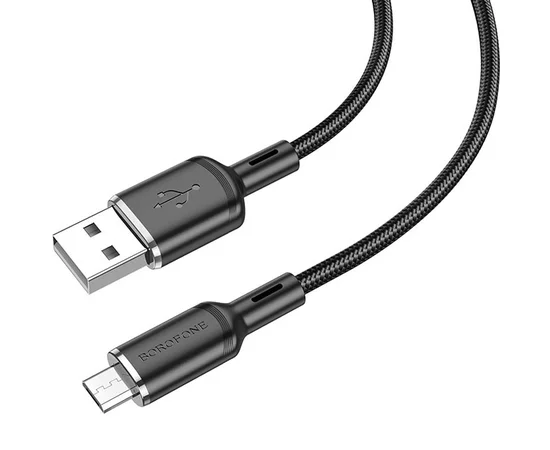 Дата кабель Borofone BX90 Cyber USB to MicroUSB (1m) Black