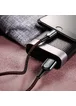 Дата кабель Baseus C-shaped (со световым индикатором) USB to Lightning 2.4A (1m) Черный