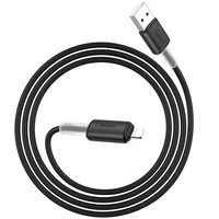 Дата кабель Hoco X48 "Soft" Lightning (1m) Черный