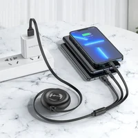 Дата кабель Borofone BX74 USB to 3in1 (1m) Black