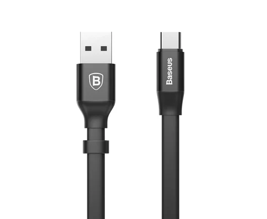 Дата кабель Baseus Nimble Portable USB to Type-C 3A (23см) (CATMBJ) Черный