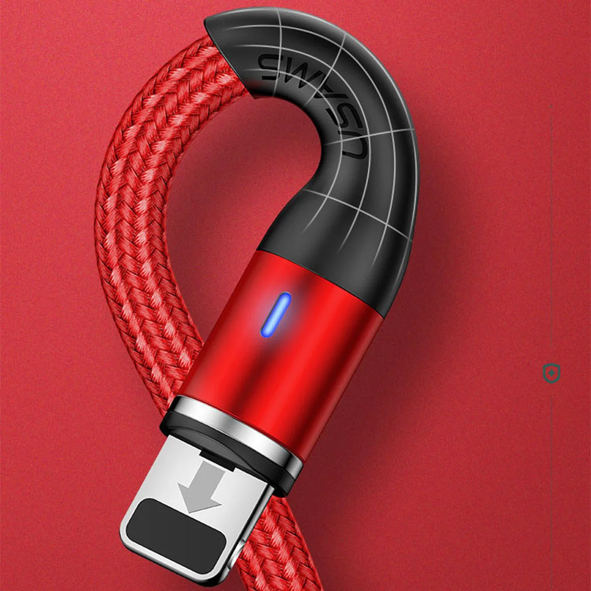 Дата кабель USAMS US-SJ333 U29 Magnetic USB to Lightning (1m) Красный