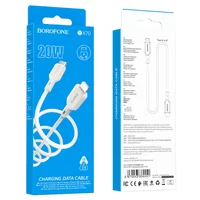 Дата кабель Borofone BX70 Type-C to Lightning 20W (1m) Белый