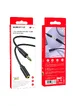 Аудио кабель Borofone BL12 3.5 audio extension cable Male to Female (1m) Черный