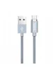 Дата кабель Hoco Magnetic U40А плетеный USB to Type-C (1m) Серый