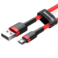 Дата кабель Baseus Cafule MicroUSB Cable 2.4A (1m) (CAMKLF-B) Красный