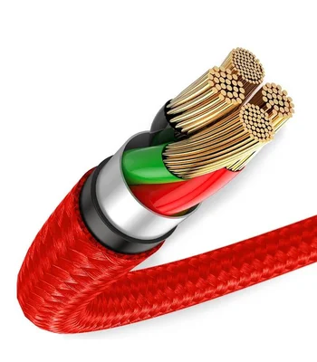Дата кабель Baseus Halo Data Type-C 3A (0.25m) Красный