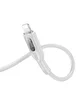 Дата кабель Hoco U120 Transparent explore intelligent power-off USB to Lightning (1.2m) Gray