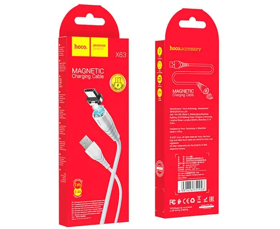 Дата кабель Hoco X63 "Racer" USB to MicroUSB (1m) Белый