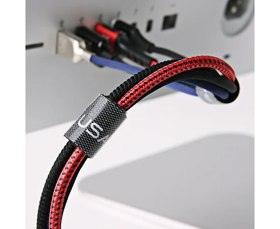 Стяжка-липучка для кабелей Usams US-ZB060 20mm * 2m Черный