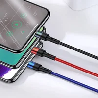 Дата кабель Usams US-SJ412 U26 3in1 USB to Combo 2A (3m) Черный