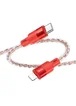 Дата кабель Hoco X99 Crystal Junction PD 27W Type-C to Lightning (1.2m) Red