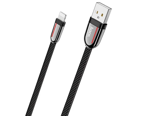Дата кабель Hoco U74 "Grand" Lightning (1.2m) Черный
