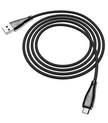 Дата кабель Hoco U75 "Blaze magnetic" MicroUSB (1.2М) Черный