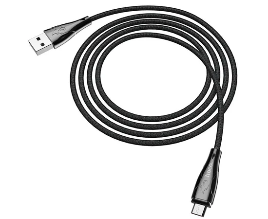 Дата кабель Hoco U75 "Blaze magnetic" MicroUSB (1.2М) Черный
