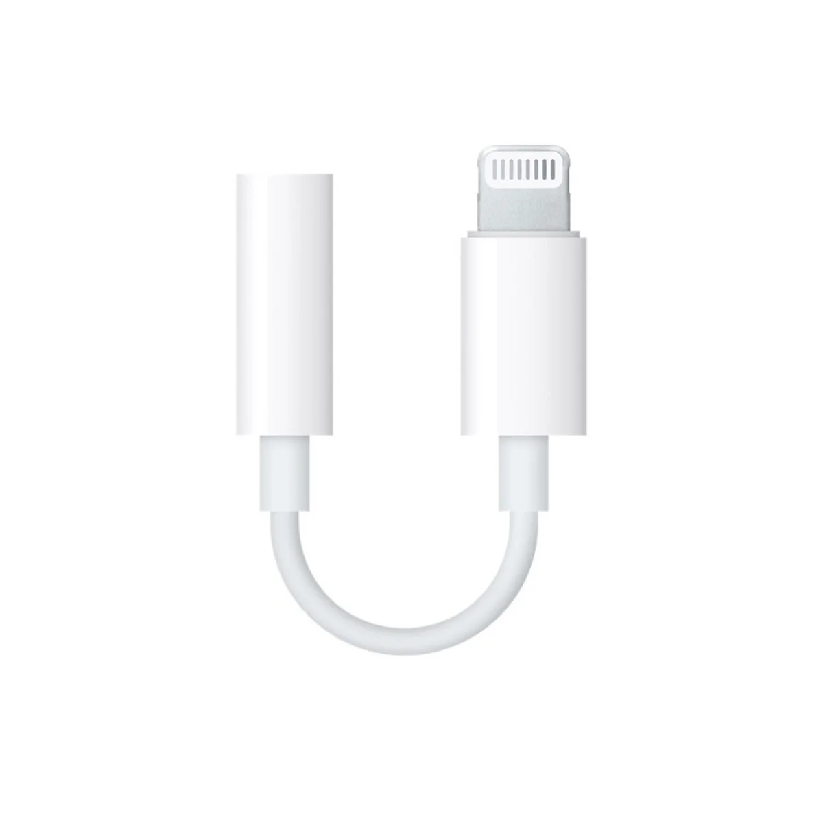 Адаптер для Apple Lightning to 3.5mm Headphone Jack (ААА) (box, no logo) Белый