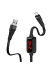 Дата кабель Hoco S4 "With Timer" USB to MicroUSB (1.2m) Черный
