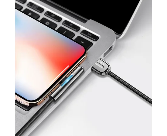 Дата кабель Hoco U65 Colorful Magic USB to Lightning (1.2m) Черный